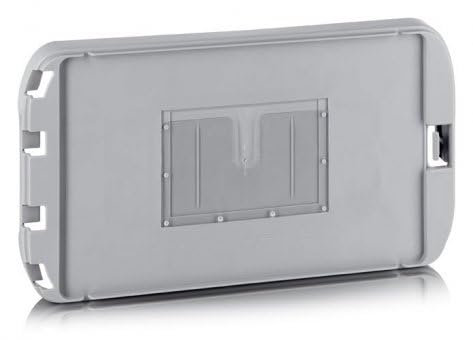 Aniol-Toner Briefbehälter/Stapelbox/Postbehälter/Postbox mit Einsteckfach, grau (1, Deckel für Typ 1 / Typ 2)