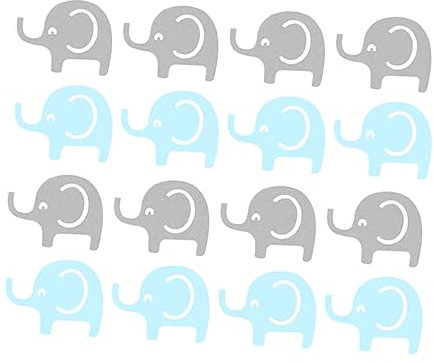 TOPBATHY 2packung Tischkonfetti Elefant in Blau Und Geburtstagsdeko Für Babyshower Und Kindergeburtstag Pro Packung Für Feierlichkeiten Und Kreative Bastelideen