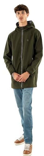 Kaporal, Veste pour Homme, Coupe Regular, Manches longues, Col capuche, Modèle Badox, couleur Dark khaki, Taille