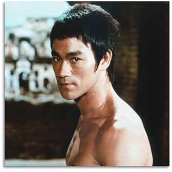 DATOZA Movie Bruce Lee Poster Dekorative Malerei Leinwand Wandkunst Wohnzimmer Poster Schlafzimmer Malerei,Wandkunst Bilddruck Moderne Familienzimmer Dekor 12x12inch(30x30cm)