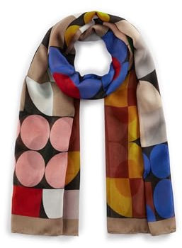 CODELLO Art School Schal aus recyceltem Polyester im Bauhaus-Design
