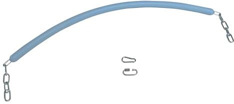 Rubber Coated Stable Stall Chain with Snap Hook (Choice of Colour Horse Door Guard) (Baby Blue)