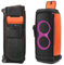 NUHFUFA Lautsprecher-Schutzhülle für JBL Partybox UItimate, Staubschutz mit Netztasche, Aufbewahrung, Ladekabel, Mikrofone, Bluetooth, kabellose Audio-Reisetasche, Schwarz , Netztasche