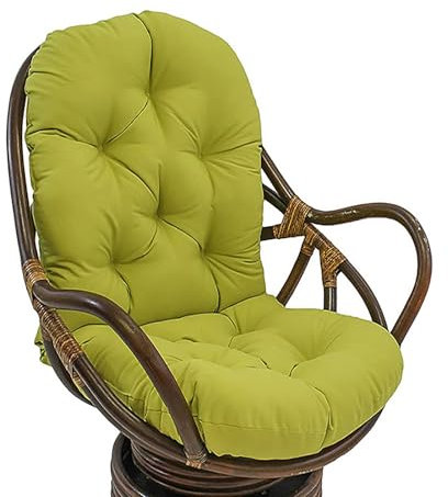 Outdoor/Indoor Swing Cushion Replacement Soft Non Slip Cushion for Hanging Garden Swivel and Rocking Chairs (Grass Green)