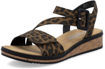 Rieker Women Sandals V3660, Ladies Strappy Sandals