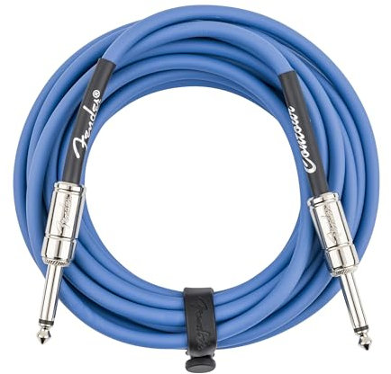 Fender Cables para instrumento serie Contour™ (18.6ft STR/STR) Lake Placid Blue
