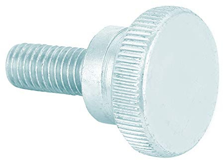 Knurled Head Bolzen Schraube, Hand Ziehen die Schrauben M8 Zink Plattiert Kohlenstoffstahl 10pcs Daumenschrauben Flache Knurled -Kopfschrauben Daumenschrauben (M8*18 (10pcs))