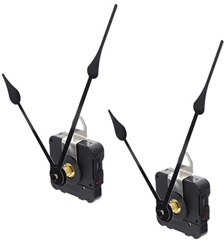 Angoily 6 Sätze Bewegung Luke Wecker Radiowecker Nacht modern Projektionswecker für Schlafzimmer Wall Clock wanduhren wanduhrn Kreuzstich-Uhrenteile Teil der Haushaltsuhr Metall Black