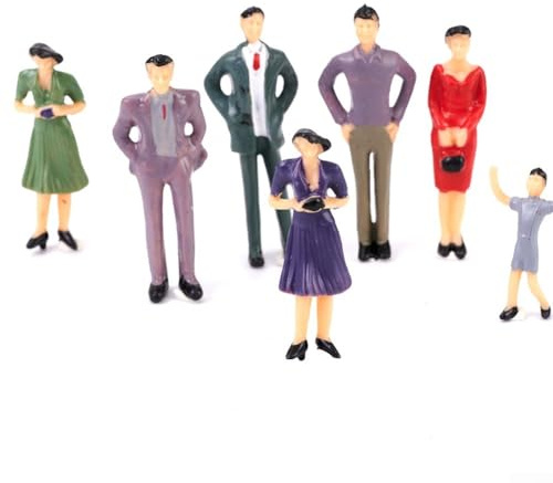 50 Modellfiguren, Maßstab 1:32, manuelle Färbung, Kunststofffiguren, Modelle für Sandtisch, Modellbau, Szenendekoration