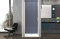 Box doccia 80 cm porta 1 BATTENTE nicchia H200 cm cristallo 6mm profilo SATINATO MILA