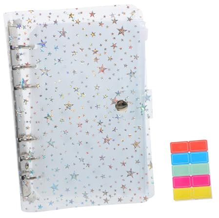 VILLFUL 1 Set Budget Live Pocket Pocket Cash Saving Binder Nachfüllbares Loseblatt Notizbuch Softcover Binder Kassenbuch Zum Geldsparen Binder Zum Bargeldsparen Loseblatt Notizbuch