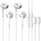 2-Pack iPhone Headphones [MFi Certified] Lightning Headphones Built-in Microphone and Volume Control Noise Cancellation，Wired Earphones Compatible with iPhone 14 Pro Max/13 /Mini/12/11/XR/XS/X/8/7/SE