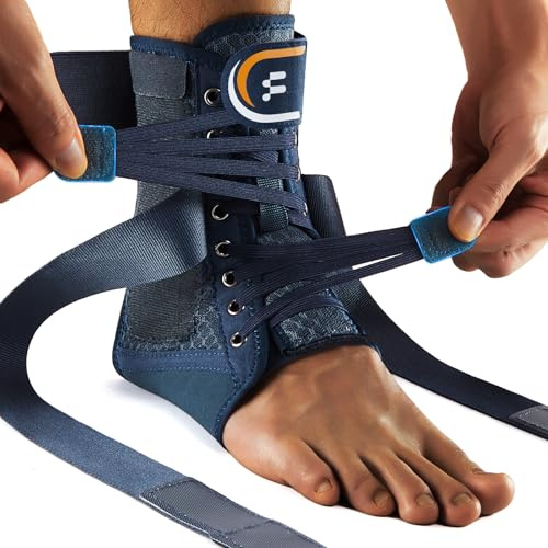Fitomo Ankle Support Men and Women, Ankle Support for Ligament Damage, Ankle Brace with Removable Stabilizers for Injury Prevention and Recovery, Suitable for Wearing in Shoes, 1 Unit