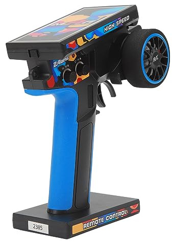 XUXHOU Émetteur RC, émetteur de télécommande de système radio de voiture RC pour 124017 124016 144010 104072 124007 bleu et noir