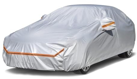 Wasserdicht Autoabdeckung für Opel Adam 2012-2019, Atmungsaktiv Sonnenschutz, Vollständige Autoabdeckung mit Reißverschluss