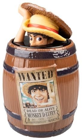 Grupo Erik One Piece Biscuit Jar - Manga Gifts for Adults & Kids, Merch | Cookie Jar, Sweet Jars, Airtight Food Storage Container, Kitchen Decor | One Piece Merchandise, Anime Gifts