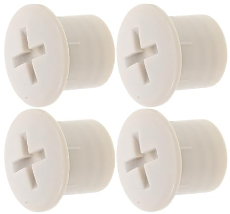 Beavorty 4pcs Kids Slide Accessory Plastic Screw Caps Replacement Parts for Children's Slides Highstrength Material and Smooth Surface, Suitable for Play Equipment, Grey Plastic Cover Caps
