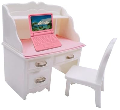 QUXVUIS Ensemble de chaises de Bureau Miniatures pour Maison poupée, Mini Meubles, décoration Salon, Construction Robuste, Ensemble chaises Bureau Miniatures 1:12