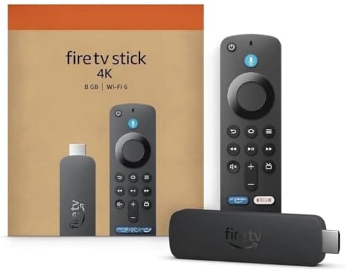 Amazon Fire TV Stick 4K Ultra HD with Alexa Voice Remote, Latest Gen, HDMI Media Player, Dolby Vision, HDR10+, Wi-Fi Streaming Device