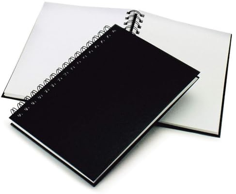 A6 SPIRAL BOUND 80 PAGE 110gsm HARDBACK SKETCH BOOK