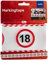 Folat SCH-5422 Party-Absperrband VERKEHRSSCHILD 18, 15m