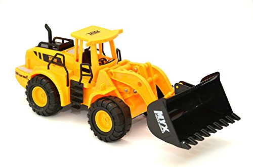 Rc Ruspa Radiocomandata Escavatrice Pala Meccanica Bruder Gommata, Scala 1:10, 3 Canali, 27 MHz