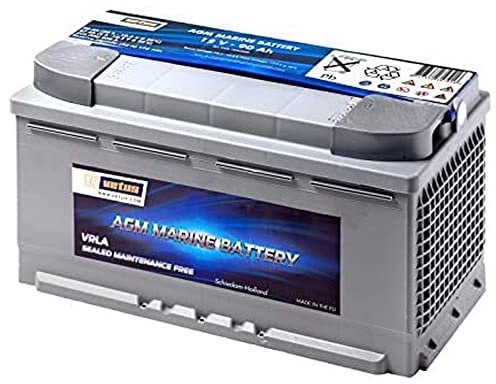 Vetus Batteries Agm 90ah Battery One Size