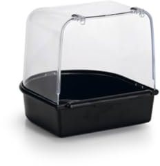 Beeztees 75082 Badehaus aus Plastik, 13 x 13 x 13 cm, schwarz