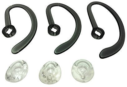 Plantronics Ohr Buds, Kit Buds Jawbone für Plantronics WH500 CS540 W440 Savi W740 – Beinhaltet: 3 Cechya & 3-Ohrstöpsel – Spare Kit 1 Pack