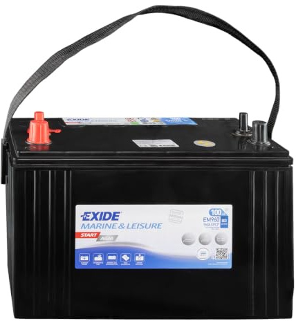 EXIDE EM960 Start AGM Flat & Orbital Starterbatterie 100Ah 12V 800A AGM Kompatibel mit NEW HOLLAND T8, JOHN DEERE Series 5