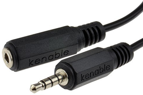 4 Pôles TRRS 3 Bande 3,5 mm Jack Fiche vers 3,5 mm Femelle d'extension Rallonge câble 3 m [3 mètre/3m]