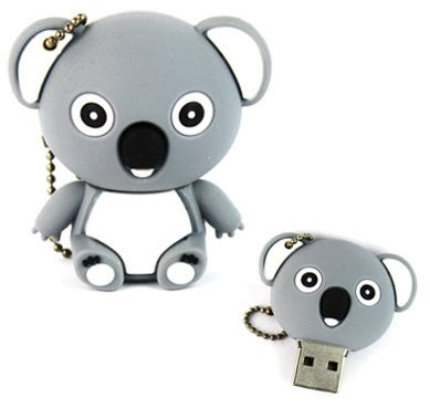 YooUSB Clé USB Flash 16 Go Cartoon Koala gris bleu