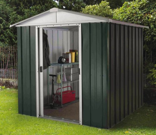 Yardmaster 66GEYZ+ Bayern Metallgerätehaus, Grün, 202 x 197 x 189 cm