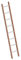 Layher 1029008 Verbundanlegeleiter 8 Sprossen, Holz-Aluminium-Anlegeleiter, Länge 2.40 m
