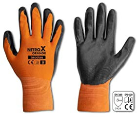 Gartenhandschuh Montage- Arbeitshandschuhe Gr 10 orange (1 Paar)
