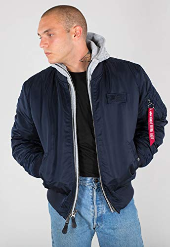 Alpha Industries Herren MA-1 D-Tec Hood Bomber Jacket