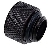 Alphacool Eiszapfen Verlängerung G1/4 AG auf G1/4 IG - Schwarz (Deep Black)