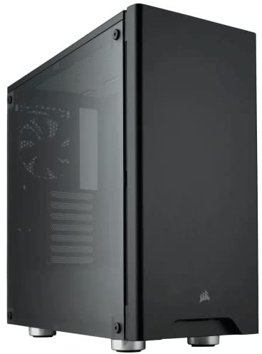 Corsair Carbide Series 275R Gaming-PC-Gehäuse (ATX Mid-Tower, Seitliches Sichtfenster, klaren Innenlayout und vielseitigen kühloptionen) schwarz