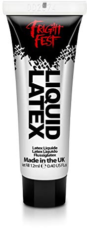 Liquid Latex by Fright Fest 12ml SFX Make up for Halloween, works with Fake Blood & Face Paint Special Effects Make up