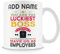 Novelty Funny Gift for Boss - You are The Luckiest Boss in The World - Personalised Mug