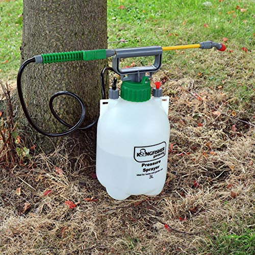 Garden Mile® Lanza pulverizadora a presión de jardín, varios tamaños, equipo de riego, limpieza de patio, lavado de coche, jardinería (pulverizador a presión de 3 litros)