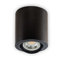 INNOVATE LED Aufbauspot - 35° schwenkbare Aufbauleuchte - kompakter Aufputz Deckenspot - moderner IP20 Aufbaustrahler GU10 Fassung - flaches Downlight excl. Leuchtmittel (1 Stück, Schwarz Rund)