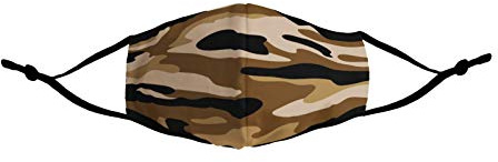 Dilara Face Mask aus Baumwolle waschbar Schwarz - Mund und Nasenschutz Maske aus Stoff mit Maskenmotiv Spruch