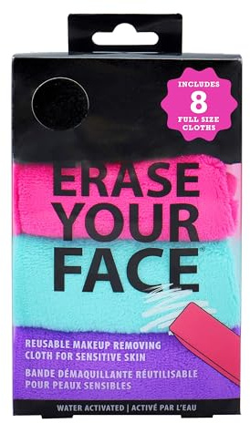 ERASE YOUR FACE ERASE YOUR FACE Make Up Removing Cloths, black, blue, pink, purple