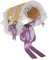 COSDREAMER Chapeau de Soleil Style Victorien avec nœuds en Paille Rouge … (Violet)