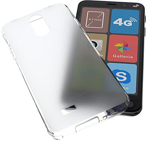 foto-kontor Custodia Compatibile con cellulari Brondi Amico Smartphone S Nero Cover in Gomma TPU di Colore Transparente