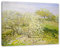 Pixxprint Claude Monet - Frühling Apfelbäume in der Blüte, Größe: 80x60cm, Leinwandbild, fertig gespannt, Wandbild, Dekoration, Kunstdruck, kein Poster