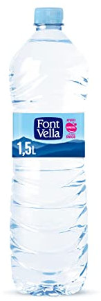 Agua mineral natural font vella botella sant hilari 1,5 l