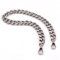 Xiazw Stabil Metall Taschenkette Geldbörsen Riemen Kette Schultergurt Taschengurt Ersatz für Handtaschen 65 cm (Silber)