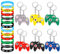 Dacitiery 24 Stück Spiel Spielarmbänder Kinder und Silikon Controller Schlüsselanhänger Kinder Set,Videospiel Controller Schlüsselbund Schlüsselringe für Videospiel-Themen Partyzubehör